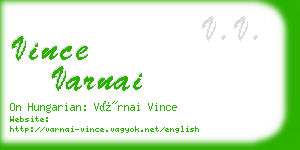 vince varnai business card